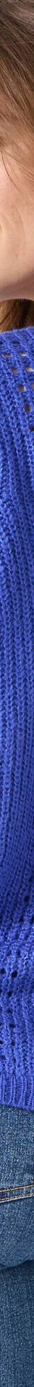 Cardigan boutonné maille fantaisie, toucher doux (bleu dur) Cardigan boutonné maille fantaisie, toucher doux (bleu dur)